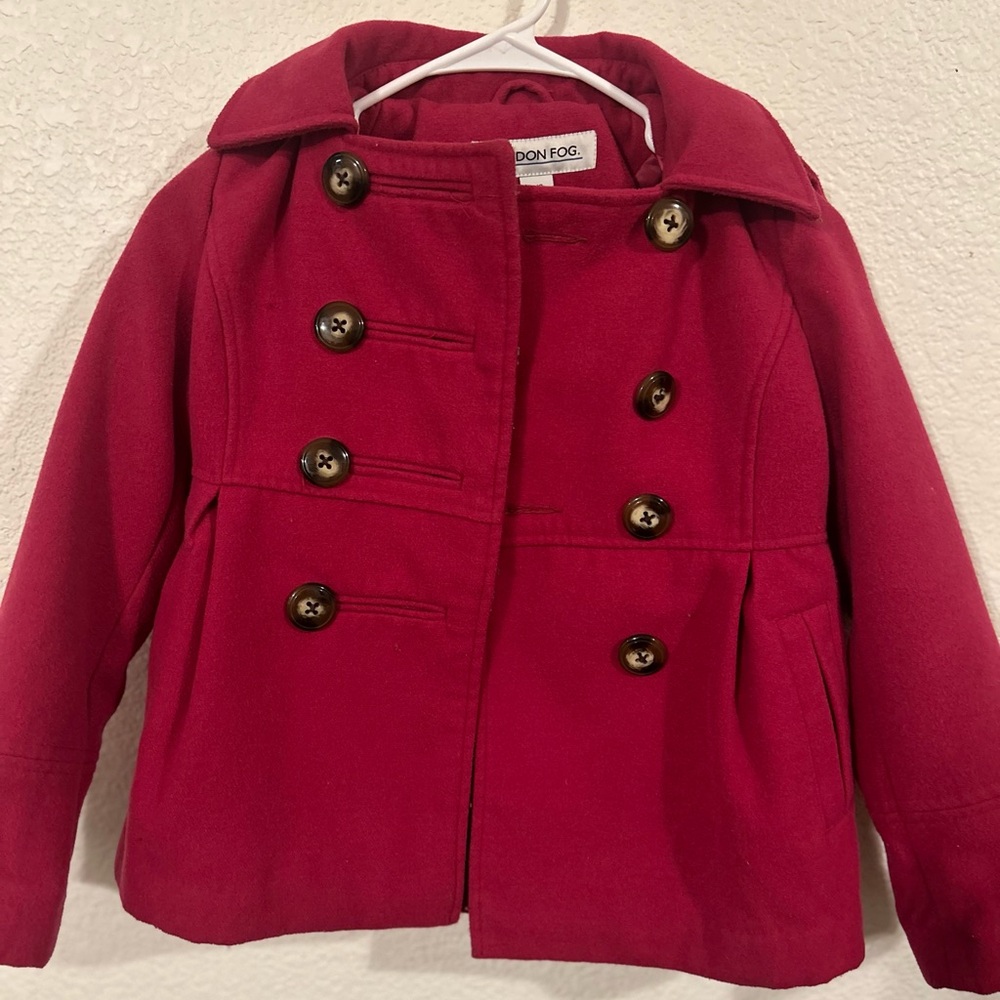 London Fog Kids Pink Peacoat